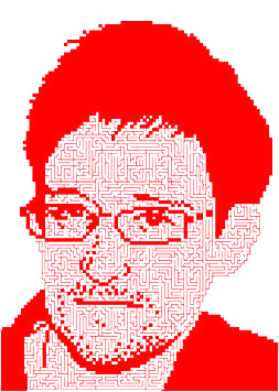 Puzzle portrait of Edward Snowden. Image: Ruben Pater