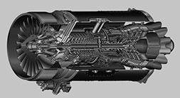 RQ-4 Global Hawk engine. Rolls-Royce AE3007H turbofan engine. Image: Rolls Royce