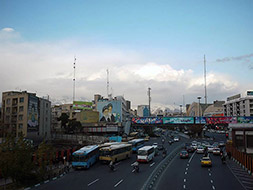 Teheran streets during our trip in December 2014. Photo: Ruben Pater