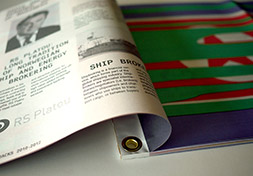 Double Standards publication. Printed on newspaper stock and hand-bound with flag rings. Design: Ruben Pater.
