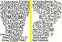 Posters for the biennial public programme. Design: Ruben Pater.