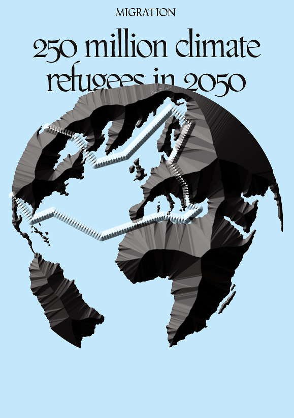 Climate refugees and global borders. Design: Ruben Pater, 2010.